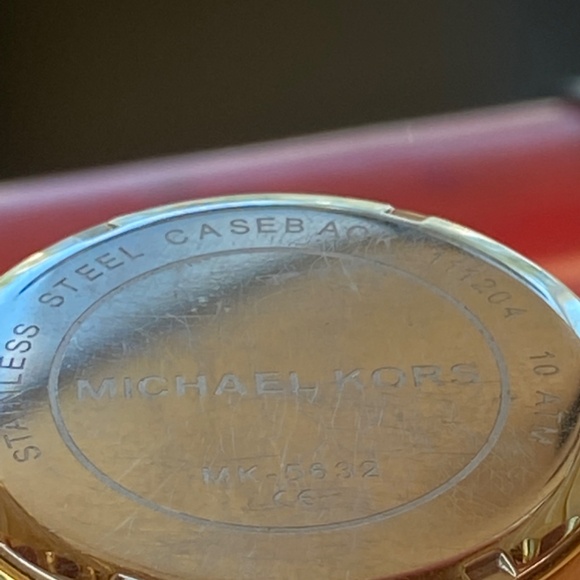 MICHAEL KORS MK PARKER 5632 BLOND TORTOISE WRIST QUARTZ BRACELET WATCH - Picture 11 of 14